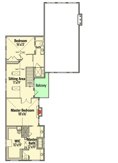 Plan 81655AB: Prairie Style Beauty with Two Master Bedrooms - Floor Plan - Second Level - Craftsman, Northwest