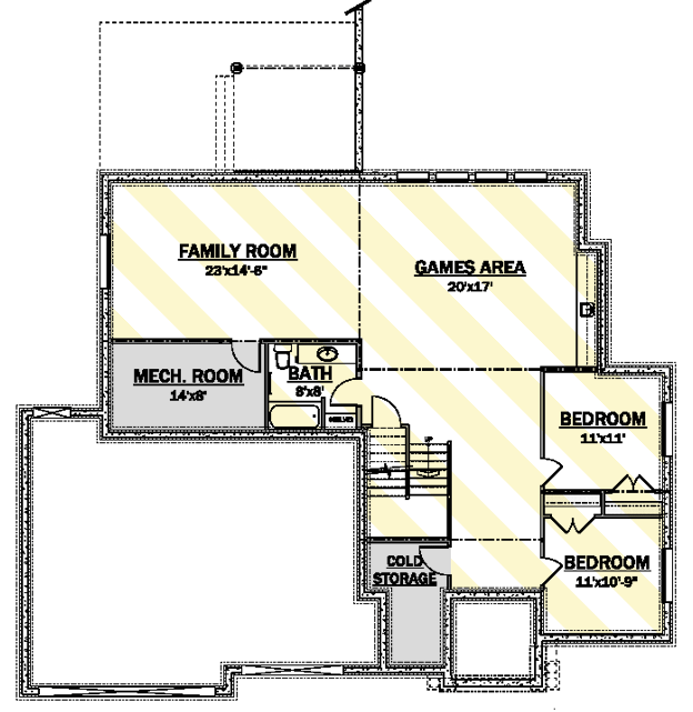 Plan 81667AB: Detailed Craftsman House Plan - Floor Plan - Optional Lower Level - Craftsman, Northwest