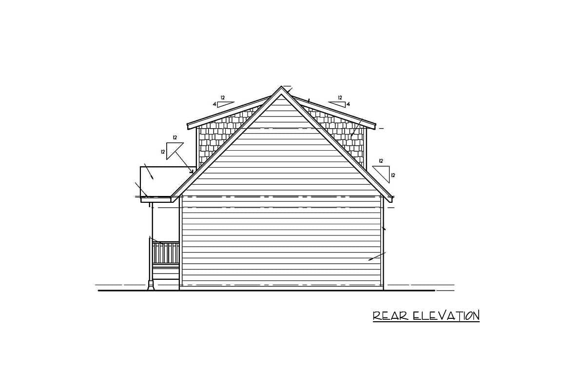 Plan 8172LB: Tidy Garage Studio - Image #4 - Bungalow, Carriage, Cottage, Country, Craftsman, Rustic