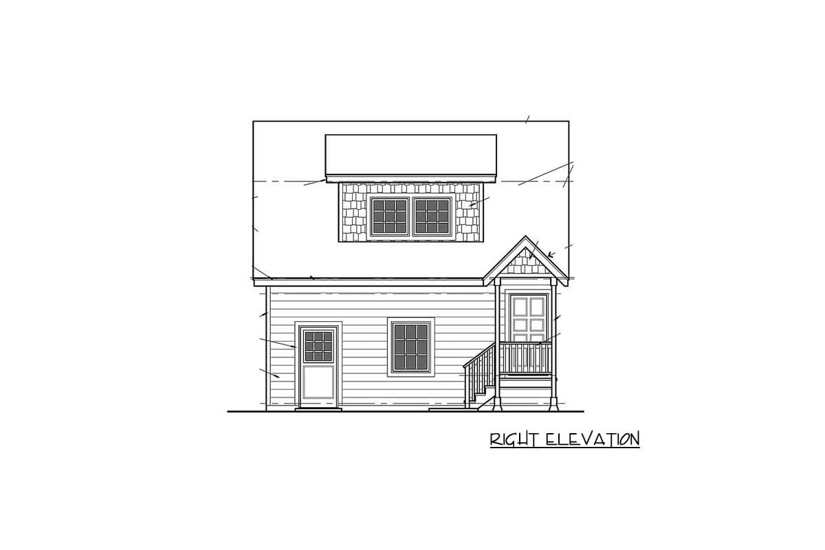 Plan 8172LB: Tidy Garage Studio - Image #5 - Bungalow, Carriage, Cottage, Country, Craftsman, Rustic