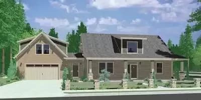 Country Home with Studio Over Garage