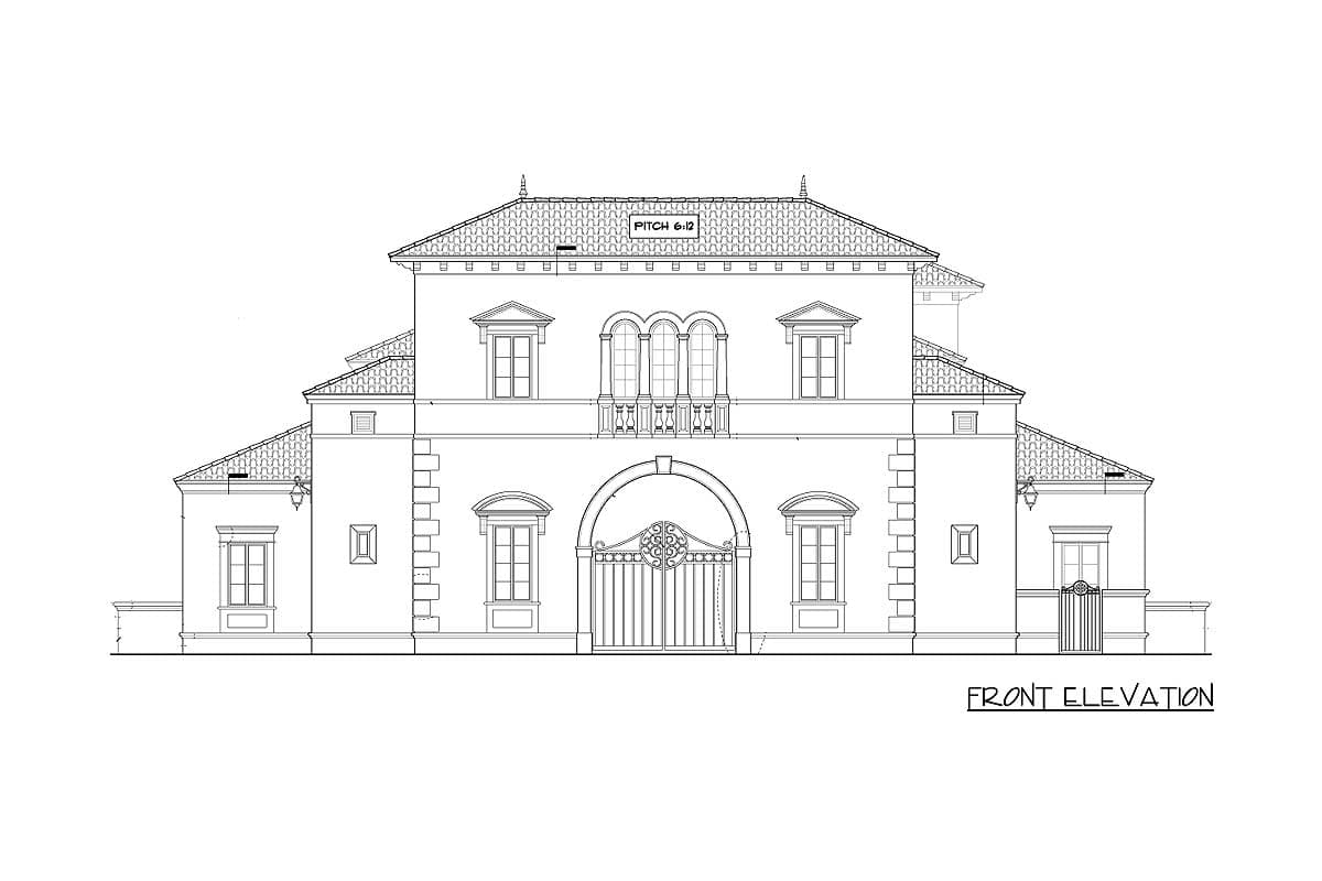 Plan 82000KA: Italianate Beauty - Image #4 - European, Mediterranean