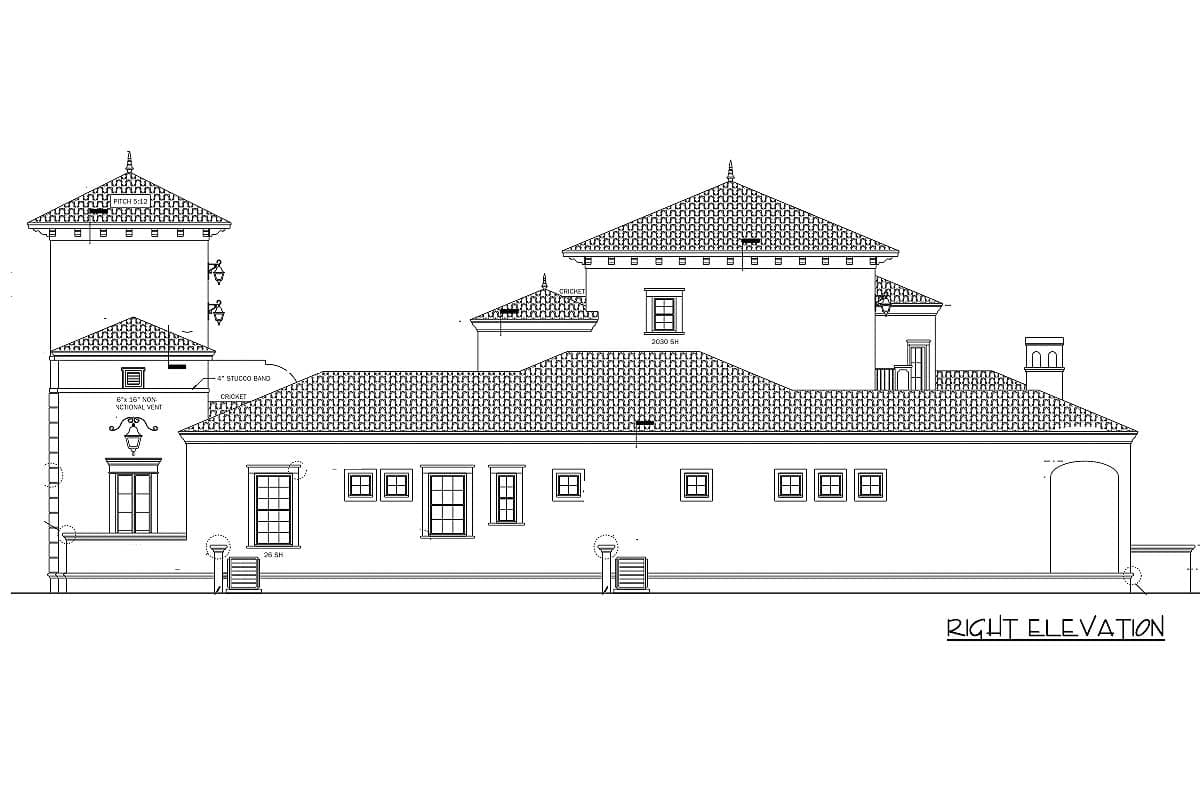 Plan 82000KA: Italianate Beauty - Image #7 - European, Mediterranean
