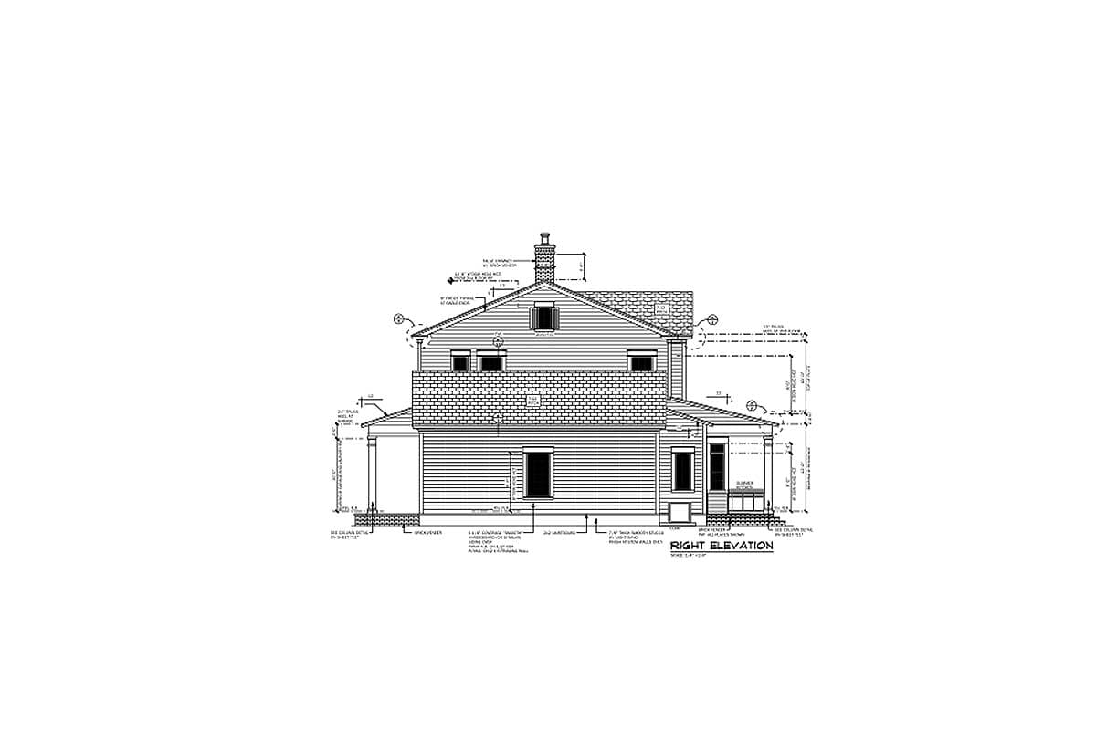 Plan 82001KA: Colonial With Beautiful Kitchen - Image #12 - Colonial, Traditional