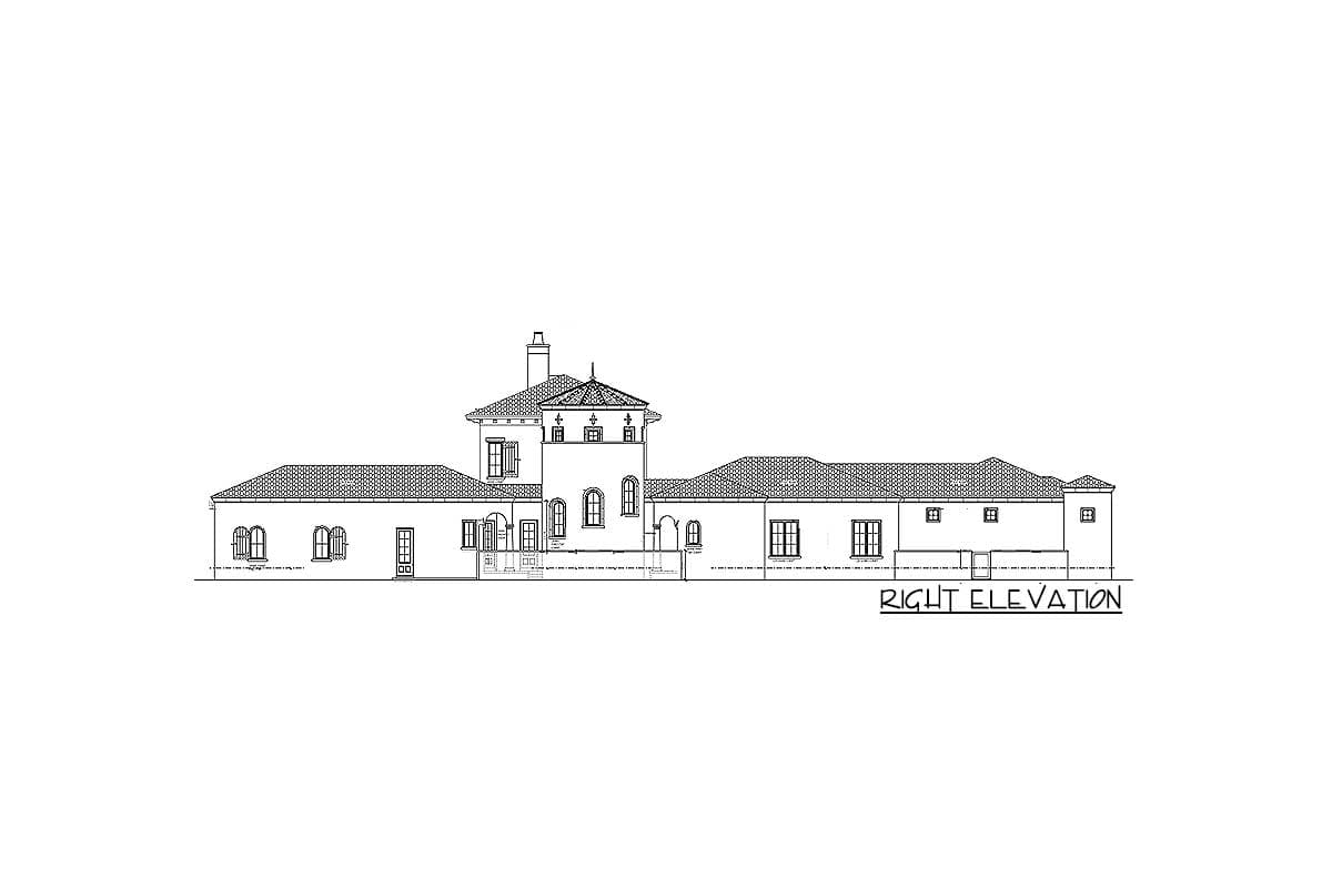 Plan 82004KA: Stunning Spanish Revival House Plan - Image #5 - European, Florida-Style, Mediterranean, Spanish