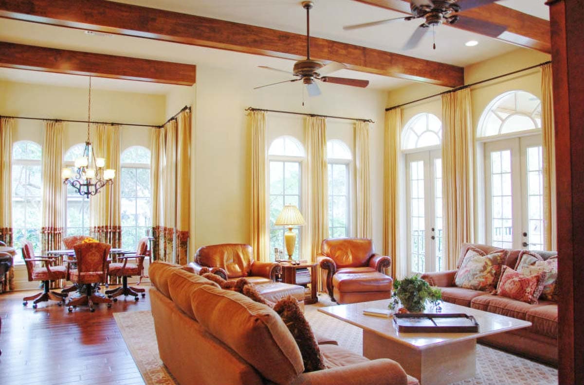 Plan 82008KA: Spanish Luxury Plan With Private Courtyard - Image #4 - European, Florida-Style, Mediterranean, Spanish, Tuscan