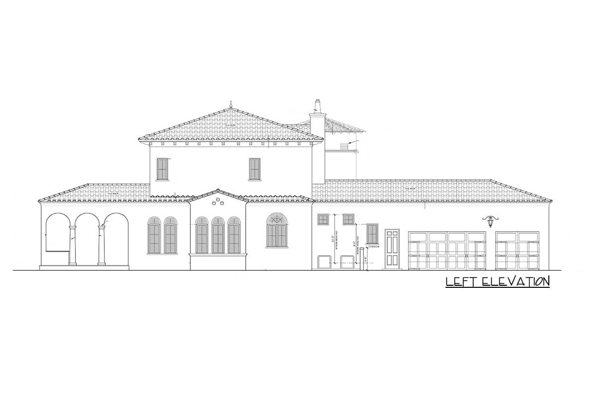 Plan 82008KA: Spanish Luxury Plan With Private Courtyard - Image #11 - European, Florida-Style, Mediterranean, Spanish, Tuscan