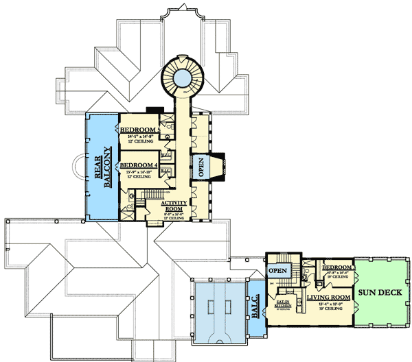Plan 82011KA: Palatial Estate Home Plan - Floor Plan - 2nd Floor - European, Mediterranean, Spanish, Tuscan