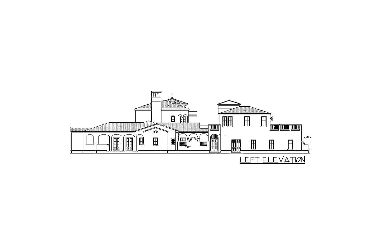 Plan 82011KA: Palatial Estate Home Plan - Image #5 - European, Mediterranean, Spanish, Tuscan