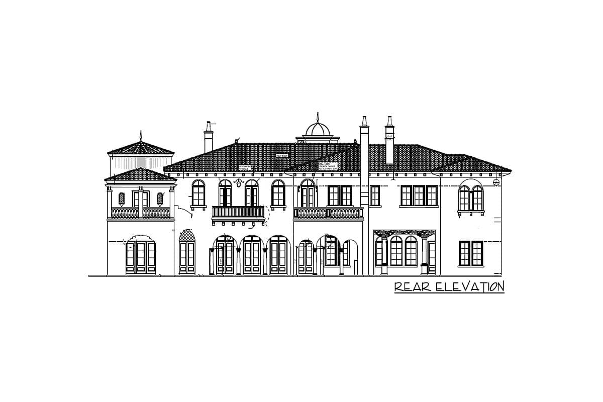 Plan 82013KA: Dazzling Mediterranean Home Plan with Upstairs Lounge - Image #35 - European, Mediterranean, Spanish