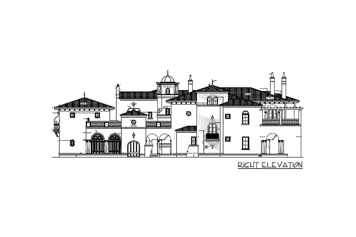 Plan 82013KA: Dazzling Mediterranean Home Plan with Upstairs Lounge - Image #36 - European, Mediterranean, Spanish