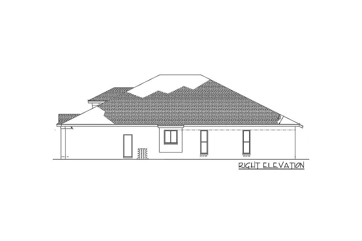 Plan 82034KA: Home Plan With Courtyard and Guest Cabana - Image #4 - Florida-Style, Southern