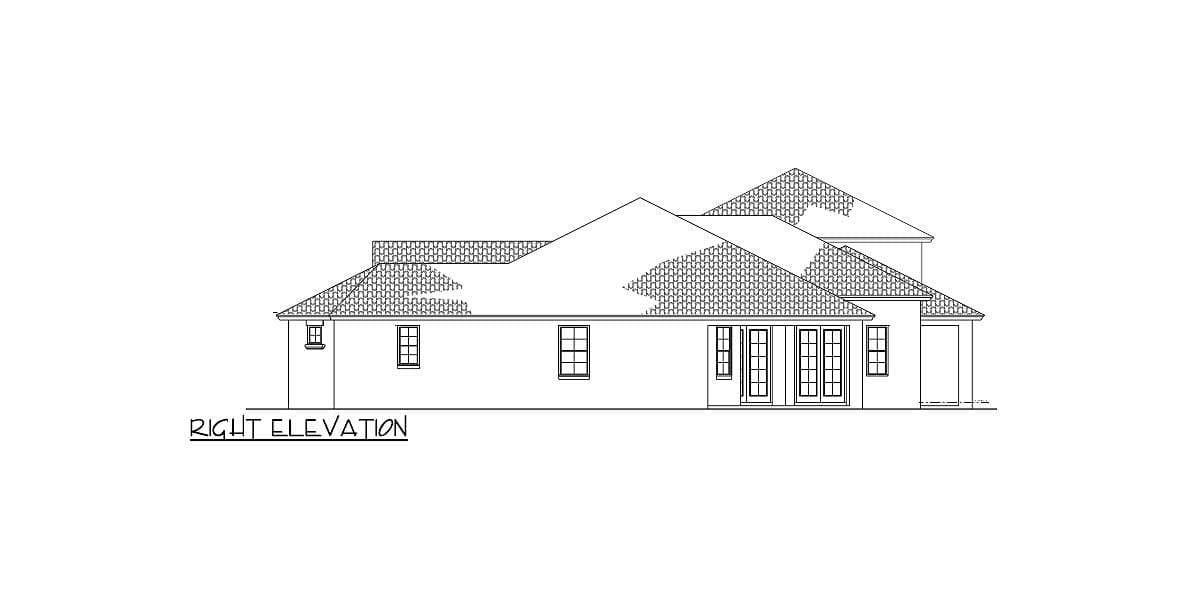 Plan 82072KA: Mediterranean House Plan with In-Law Suite - Image #4 - Florida-Style, Mediterranean