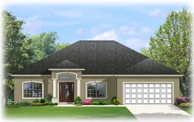 One Story House Plan with Three or Four Bedrooms - 2013 Sq Ft