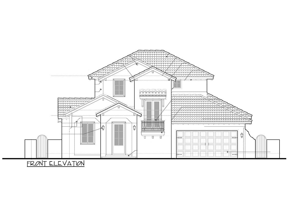 Plan 82146KA: Mediterranean House Plan with Grand Sightlines - Image #35 - Florida-Style, Mediterranean, Tuscan