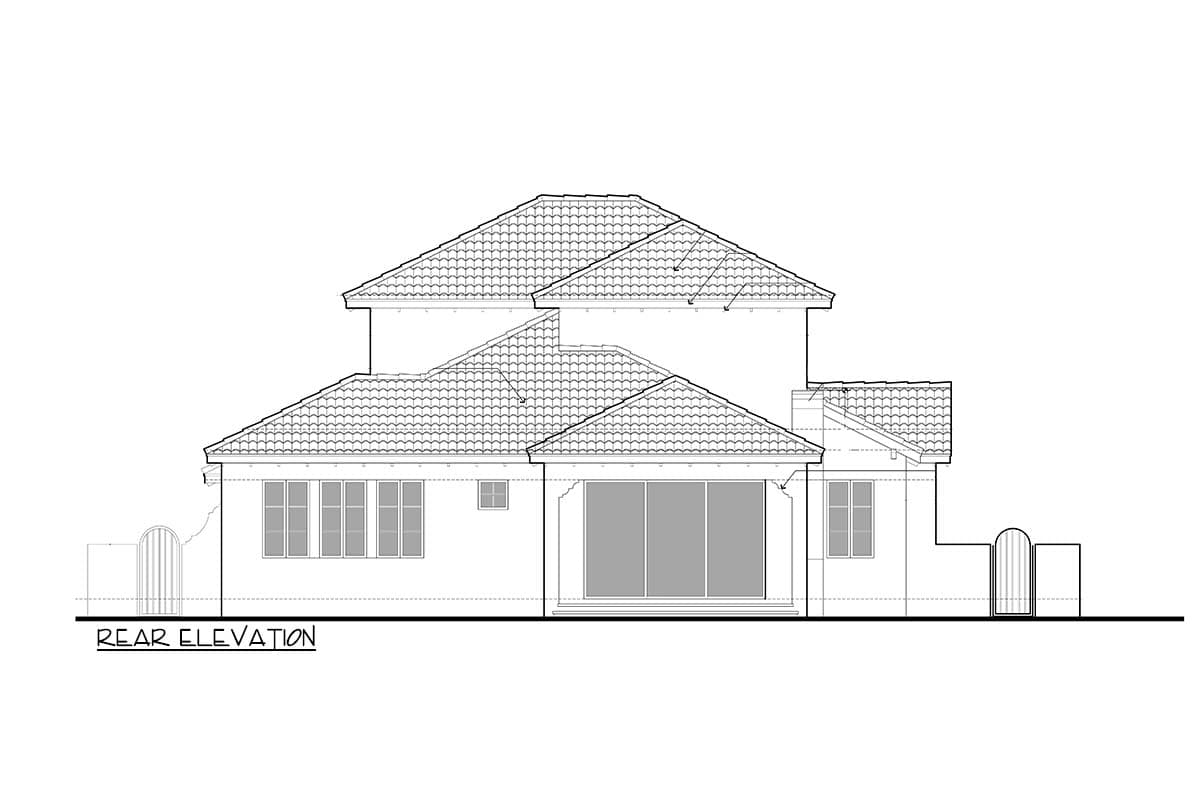 Plan 82146KA: Mediterranean House Plan with Grand Sightlines - Image #37 - Florida-Style, Mediterranean, Tuscan