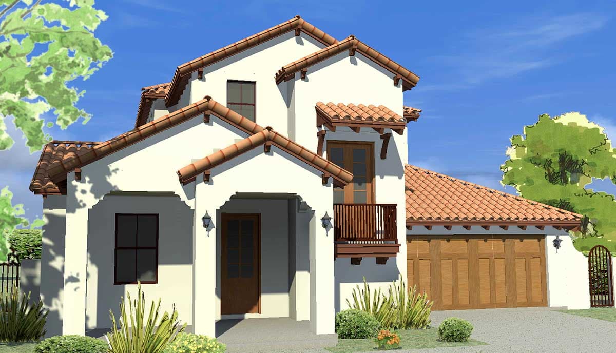 Plan 82146KA: Mediterranean House Plan with Grand Sightlines - Image #33 - Florida-Style, Mediterranean, Tuscan