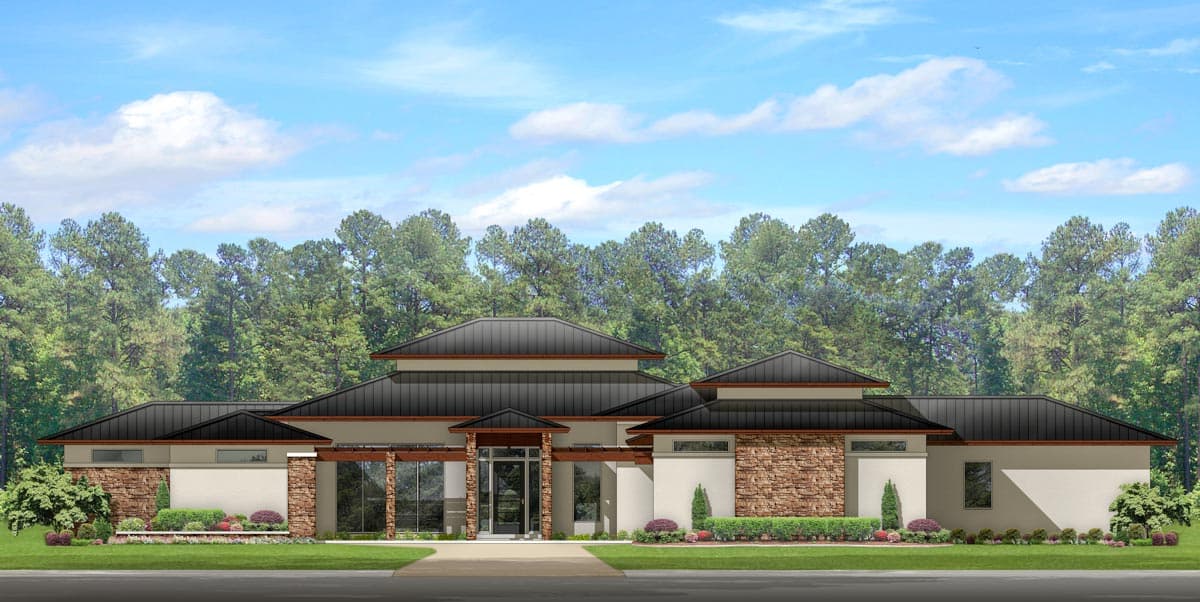Plan 82148KA: Exquisite Prairie Styling - Image #25 - Modern, Northwest, Prairie