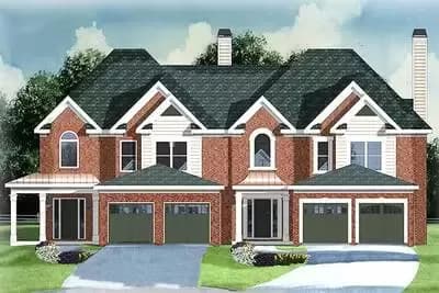 2 Unit Townhouse With 2 Car Garage - 1795 Sq Ft 3 Bed Units