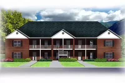 10 Unit Apartment Building Plan - 811 Sq Ft and 708 Sq Ft Units