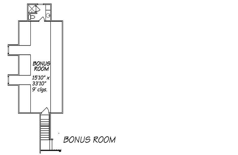 Plan 83813JW: Southern Beauty with Bonus Space - Floor Plan - Bonus over garage - Traditional