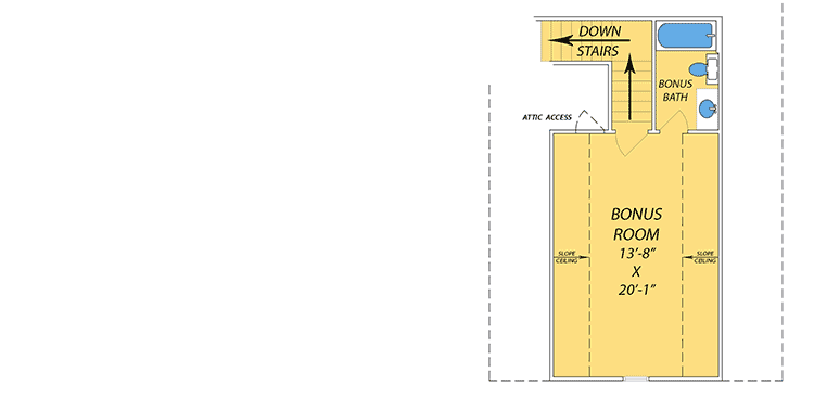 Plan 83838JW: One Story Southern House Plan - Floor Plan - Bonus - Southern