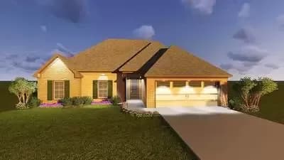 Efficient 3 Bed House Plan