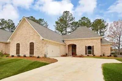 Modest French Country House Plan