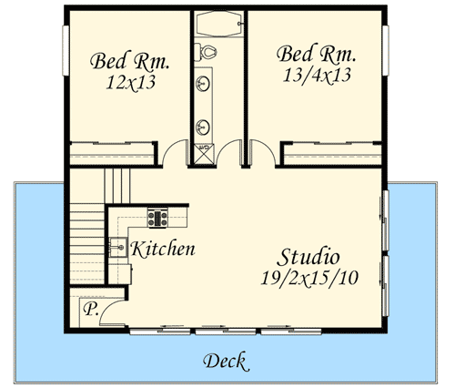 Plan 85019MS: Petite Contemporary Home Plan - Floor Plan - 2nd Floor - Contemporary, Modern