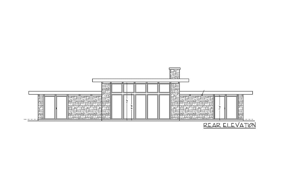 Plan 85021MS: Contemporary Getaway Home Plan - Image #6 - Contemporary, Mid Century Modern, Prairie, Vacation