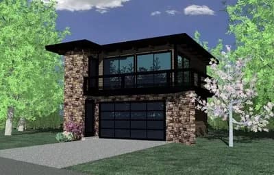 Contemporary Garage Studio - 615 Sq Ft