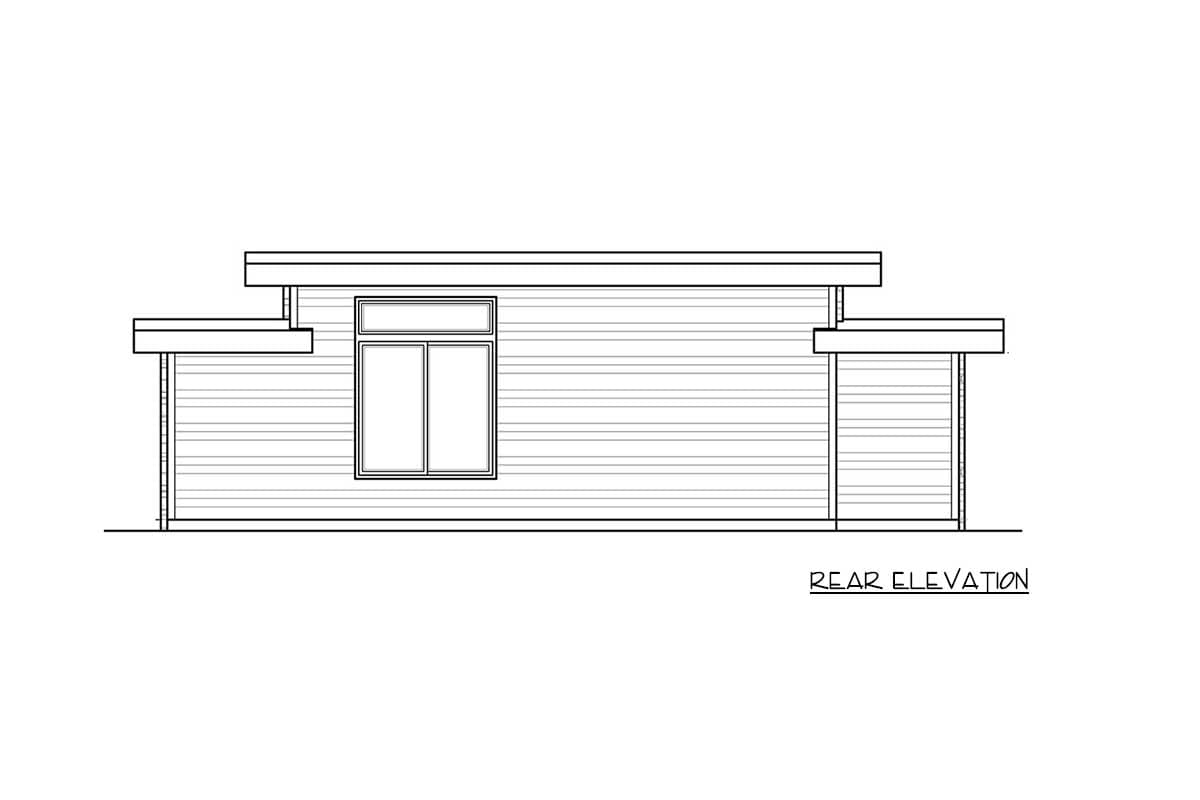 Plan 85023MS: Studio Guest Cottage - Image #4 - Contemporary, Mid Century Modern