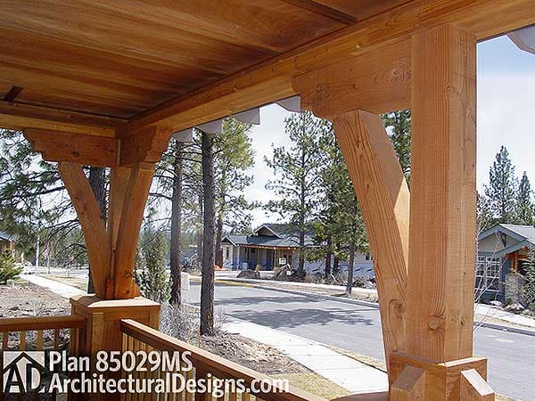 Plan 85029MS: Bungalow with Great Front Porch - Image #4 - Cottage, Country, Craftsman, Mountain, Vacation