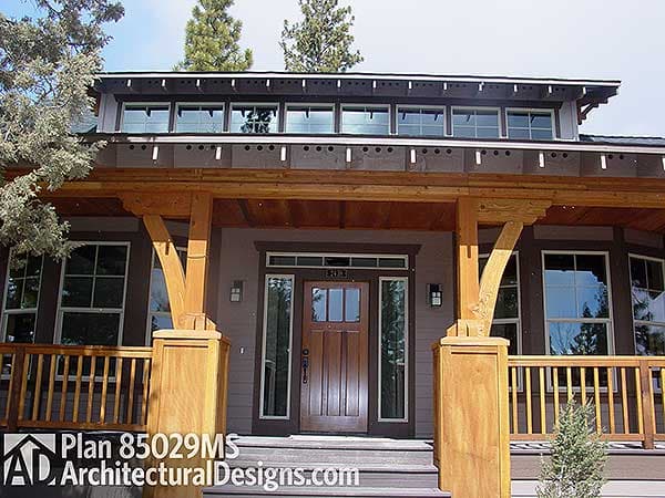 Plan 85029MS: Bungalow with Great Front Porch - Image #5 - Cottage, Country, Craftsman, Mountain, Vacation