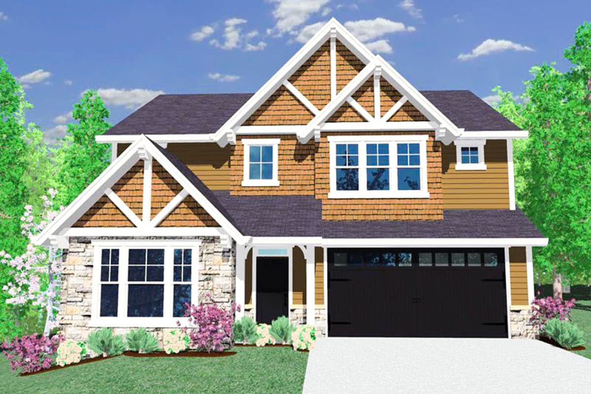 Plan 85030MS: L-Shaped Floor Plan - Image #25 - Craftsman, Mountain, Northwest