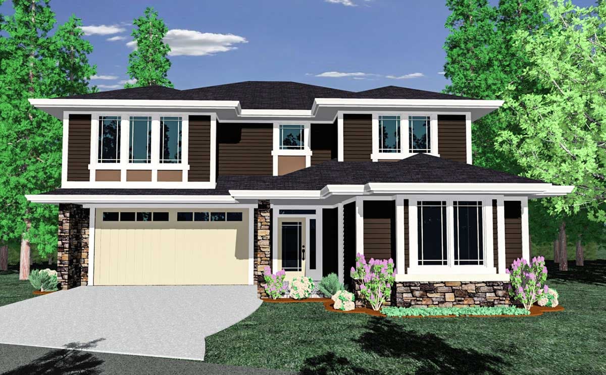 Plan 85040MS: Prairie Modern House Plan with Casita - Image #15 - Modern, Northwest, Prairie