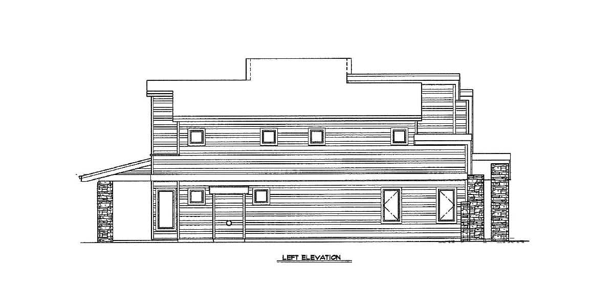 Plan 85050MS: Contemporary House Plan With Big Bonus Room - Image #41 - Contemporary, Modern, Northwest