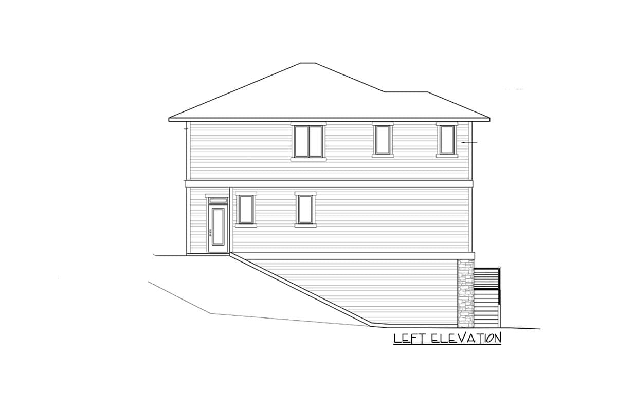 Plan 85080MS: 4 Bed Modern for an Uphill Lot - Image #4 - Contemporary, Modern, Northwest