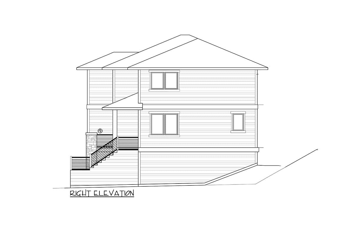 Plan 85080MS: 4 Bed Modern for an Uphill Lot - Image #6 - Contemporary, Modern, Northwest