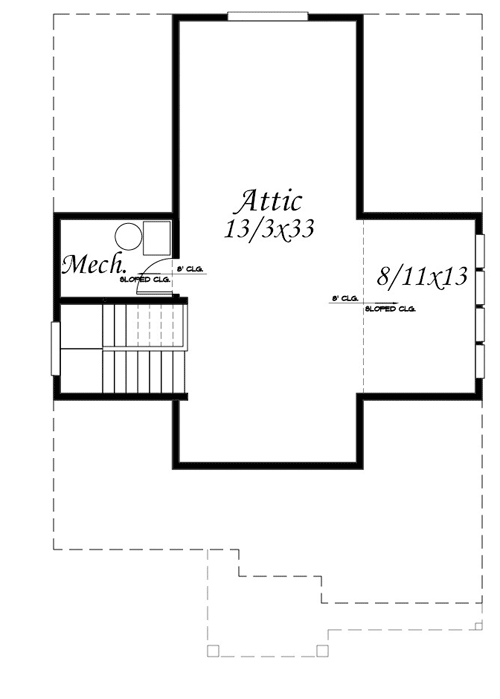 Plan 85082MS: Northwest House Plan with Walk-up Attic - Floor Plan - Bonus - Craftsman, Northwest