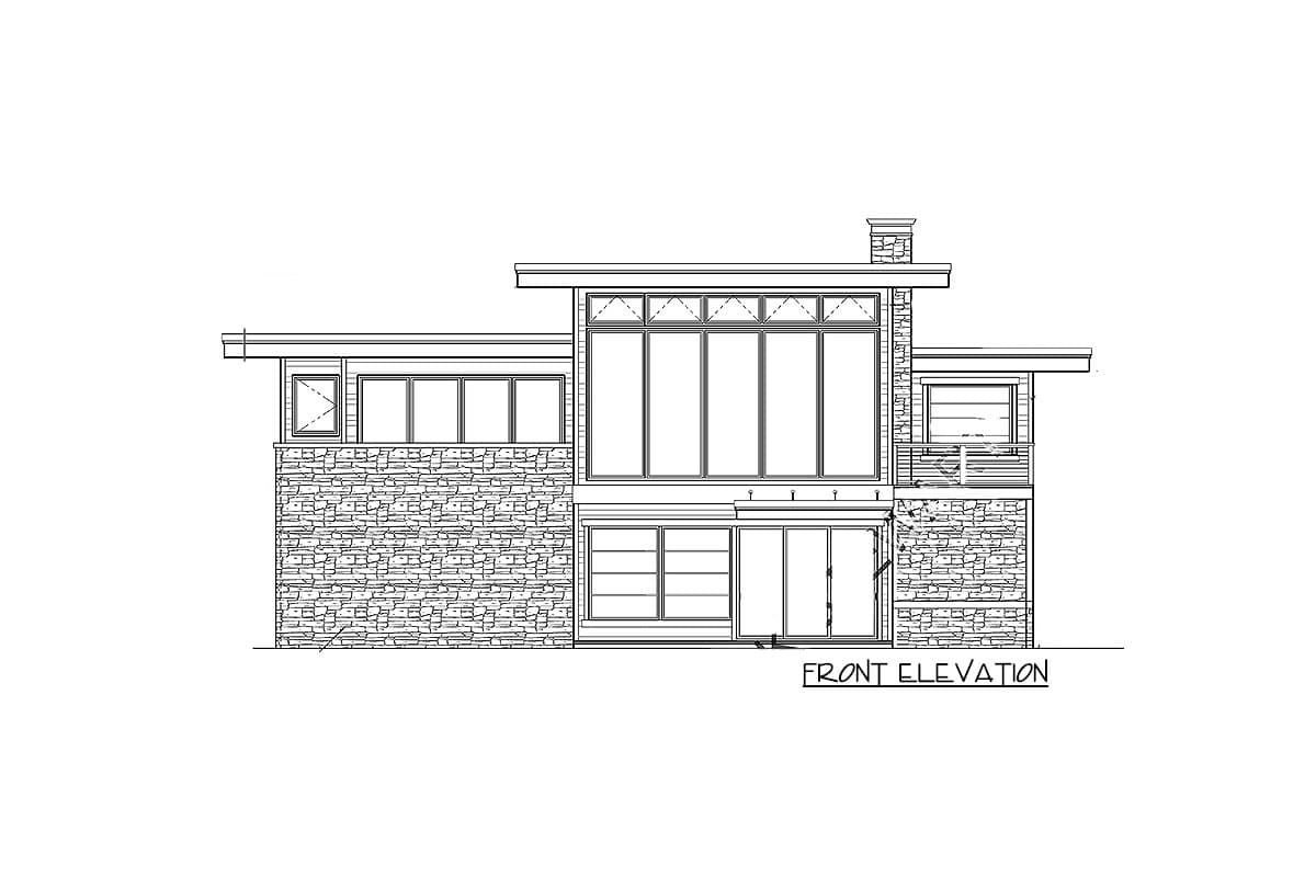 Plan 85097MS: Modern Ranch with Views to the Rear - Image #5 - Contemporary, Mid Century Modern, Modern, Ranch, Vacation