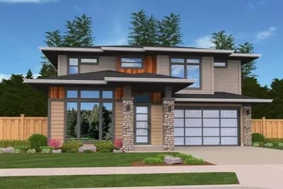 Two-Story Prairie House with Bonus Room