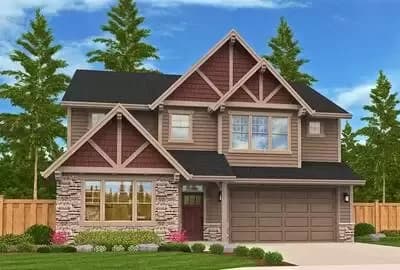 Craftsman House Plan with Country Kitchen