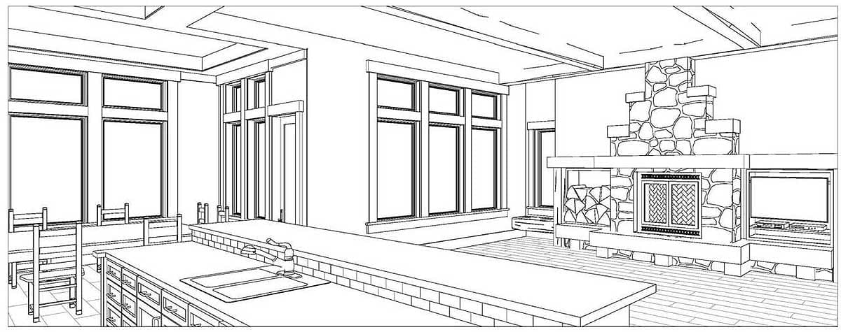 Plan 85126MS: Prairie Ranch Home with Walkout Basement - Image #6 - Mountain, Northwest, Prairie, Ranch
