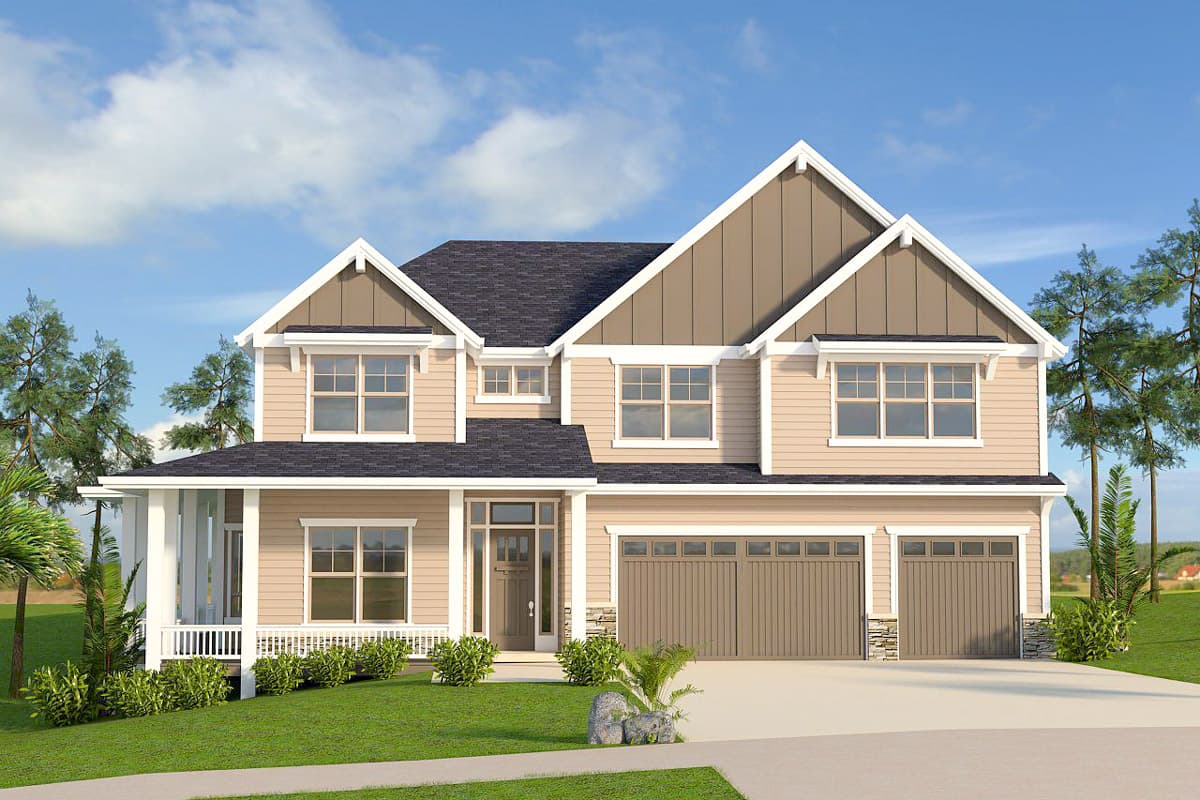 Plan 85128MS: Craftsman House Plan with Wrap-Around Porch