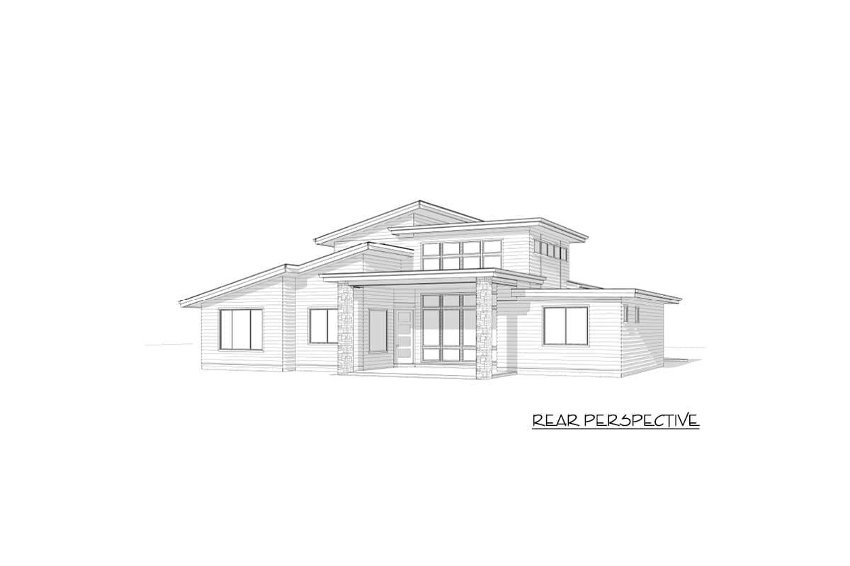 Plan 85130MS: Modern House Plan with Up to 5 Beds and a 2-Car Angled Garage - 2515 Sq Ft - Image #10 - Modern, Northwest