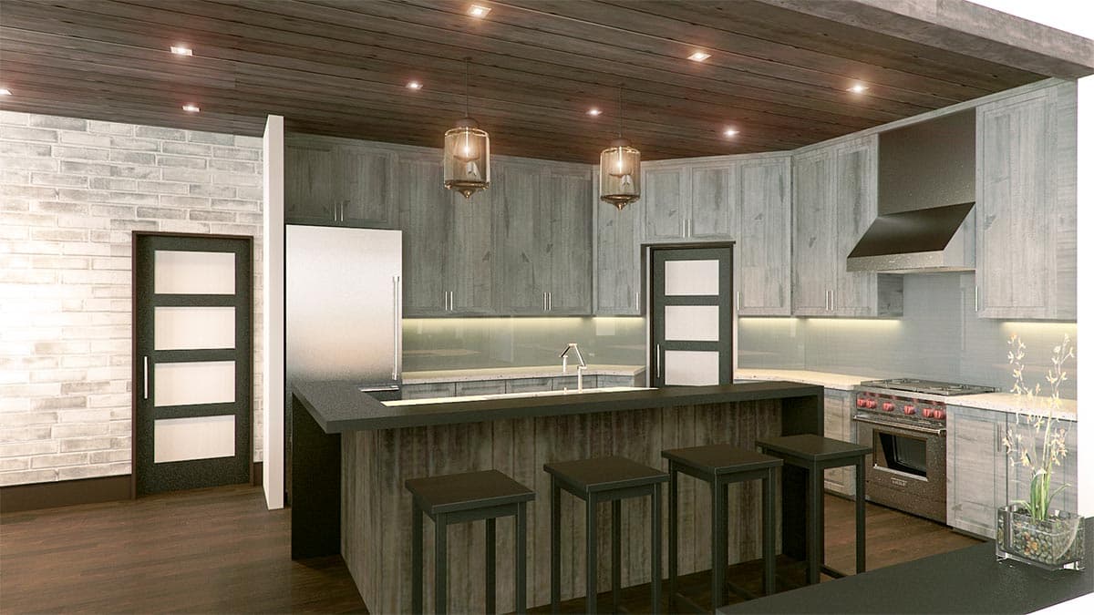 Plan 85130MS: Modern House Plan with Up to 5 Beds and a 2-Car Angled Garage - 2515 Sq Ft - Image #7 - Modern, Northwest