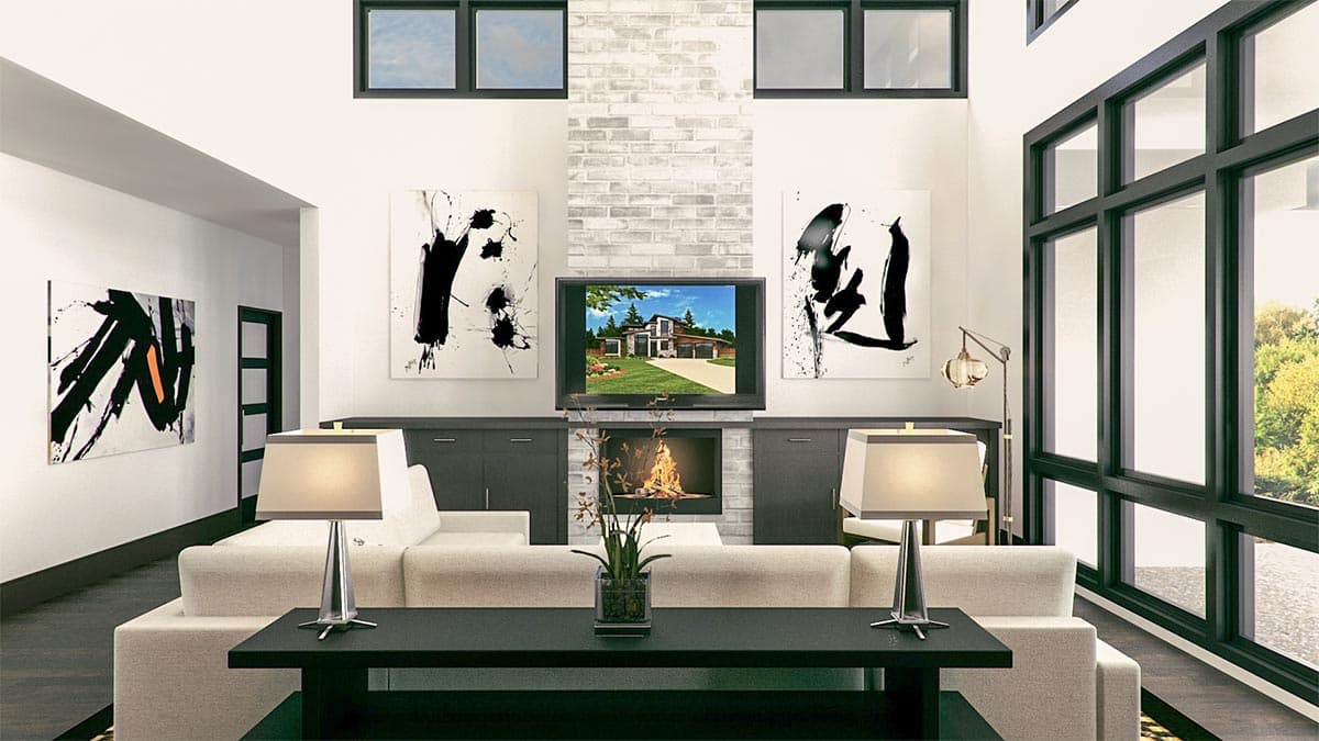 Plan 85130MS: Modern House Plan with Up to 5 Beds and a 2-Car Angled Garage - 2515 Sq Ft - Image #5 - Modern, Northwest