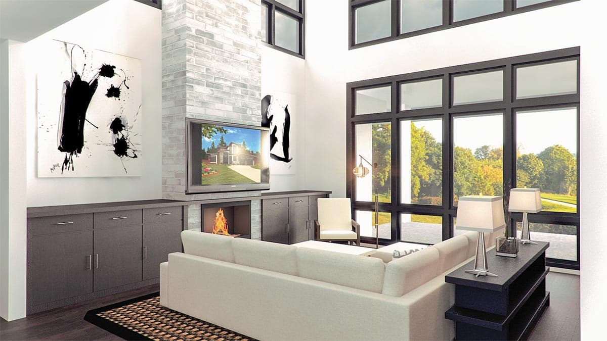 Plan 85130MS: Modern House Plan with Up to 5 Beds and a 2-Car Angled Garage - 2515 Sq Ft - Image #4 - Modern, Northwest