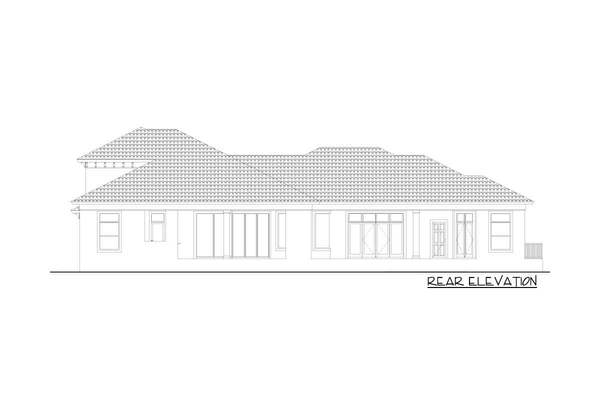 Plan 86000BW: Five Bedroom Mediterranean House Plan - Image #11 - European, Florida-Style, Mediterranean, Spanish